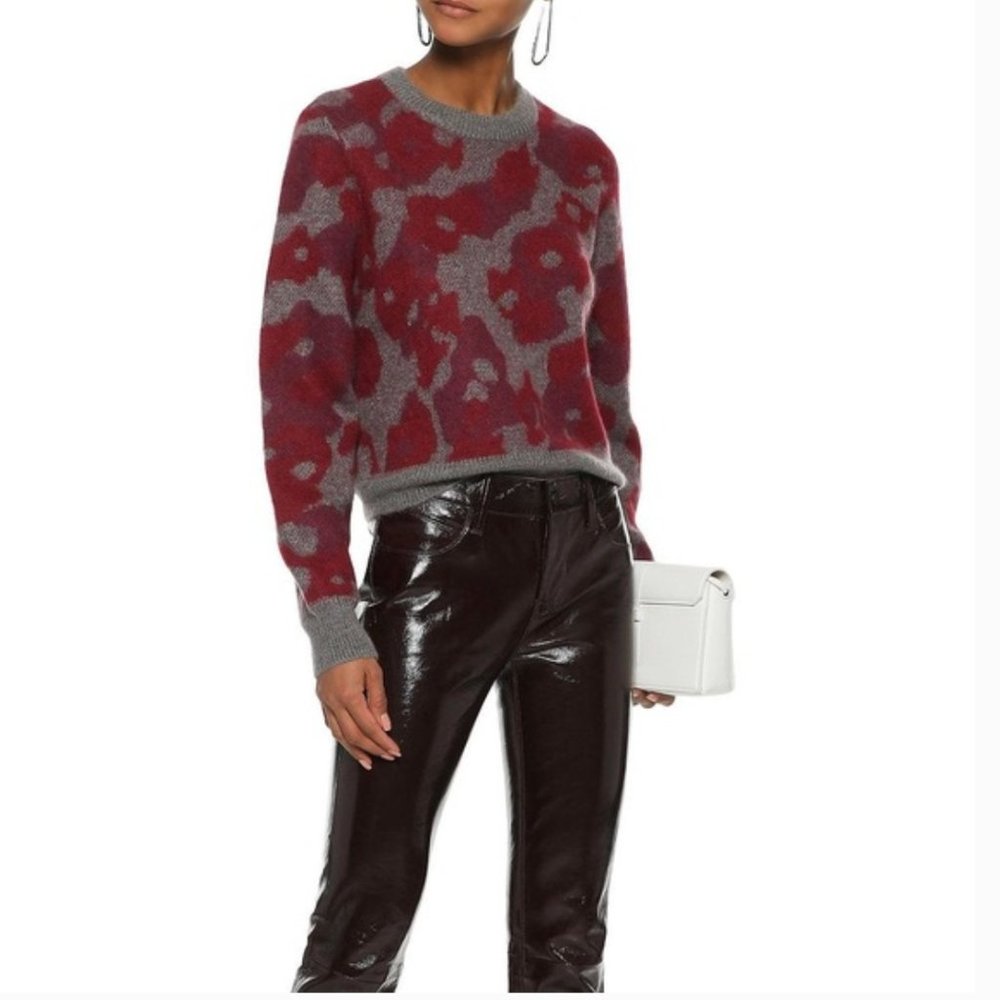 Rag & Bone Leopard Print Mohair Blend Sweater Size M